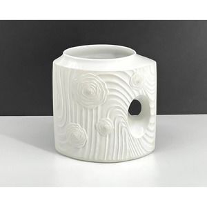 White Bisque Op Art Vase by Bavaria Schumann Arzberg Germany